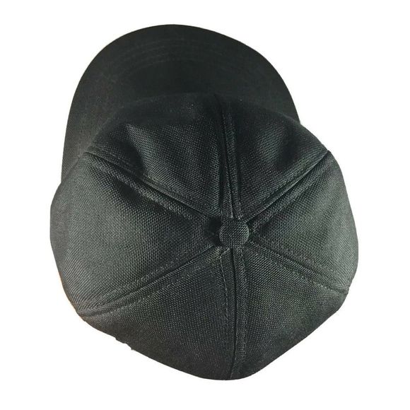 Vintage Carhartt Hat Size Medium 90's Made In The USA Black Over The Ear Cap - Picture 10 of 11